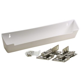 H. Bowes Sink Front Tip-Out Tray (for 15" Wide Space, 14-3/4" Tray Size, White)