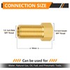 2-PCs HeSun Brass Pipe Fitting Adapter, 1/2" NPT Male x