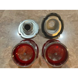 KK 1965 Impala Rear Back Up Lamp Lens & housing Pair