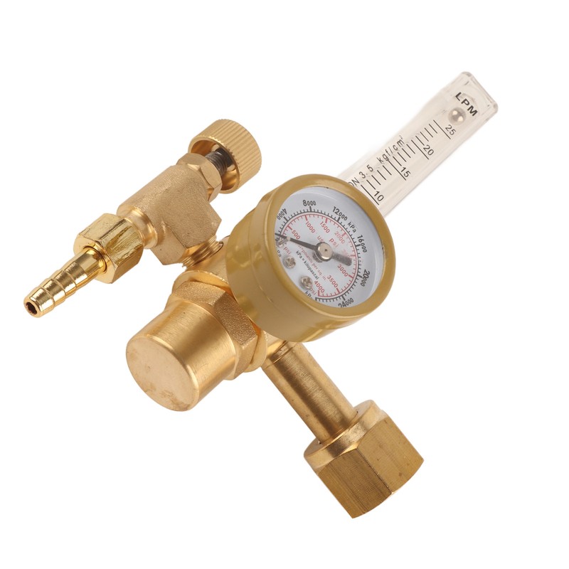 Argon Regulator Manual Adjustment Welding Gas Flowmeter Pressure Reducer with