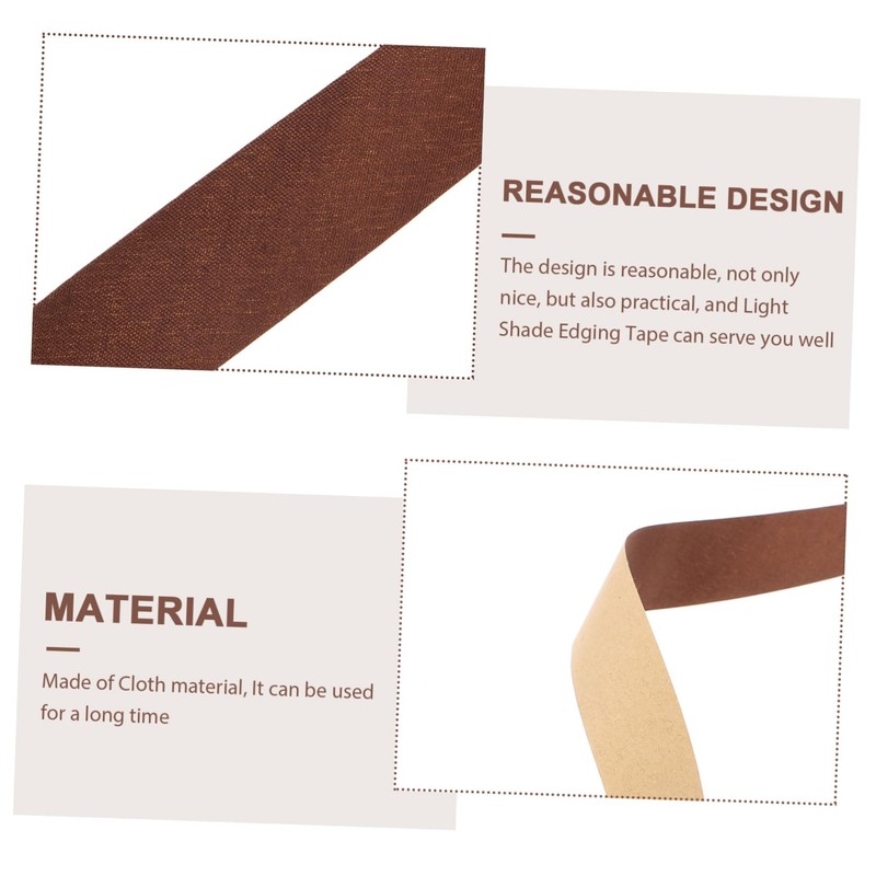 KONTONTY Lampshade Edging Tape Self Adhesive Cloth Strips for Diy