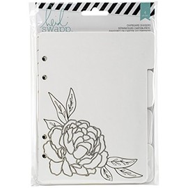 American Crafts Memory Binder Chipboard Tab Dividers 5 x 7-inch-Wanderlust W/Gold Foil