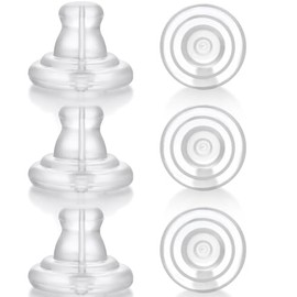 Silicone Earring Backs, Clear Locking Secure Earring Backs for Studs, Hypoallergenice Backings Replacements for Studs/Droopy Ears, No-Irritate for Adults (Clear)