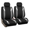 FH GROUP FB033GRAY102 Bucket Seat Cover (Modernistic Airbag Compatible (Set