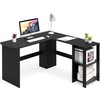 SHW 51 x 51 Inches L-Shaped Home Office Wood Corner