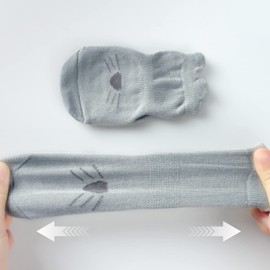 (5 Pairs- Size M) Unisex Baby Non Slip Grip Toddler Socks,H HOME-MART Breathable Infant Ankle Socks with Grips For Baby Boys Girls for 1-3Years