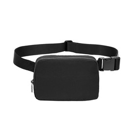 ONTRJIYG 1 Pcs Belt Bag Fanny Pack for Women and Men Fashionable Crossbody Bags Everywhere Belt Bag for Women for Travel Workout Running Hiking for Lady Girls and Men Black