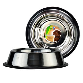 Fancy Pets Plato de Acero Inoxidable para Perro con 24 Onzas o 680 Gramos