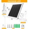 8W Solar Panel for Ring Camera, 2-Pack Solar Panel Charger