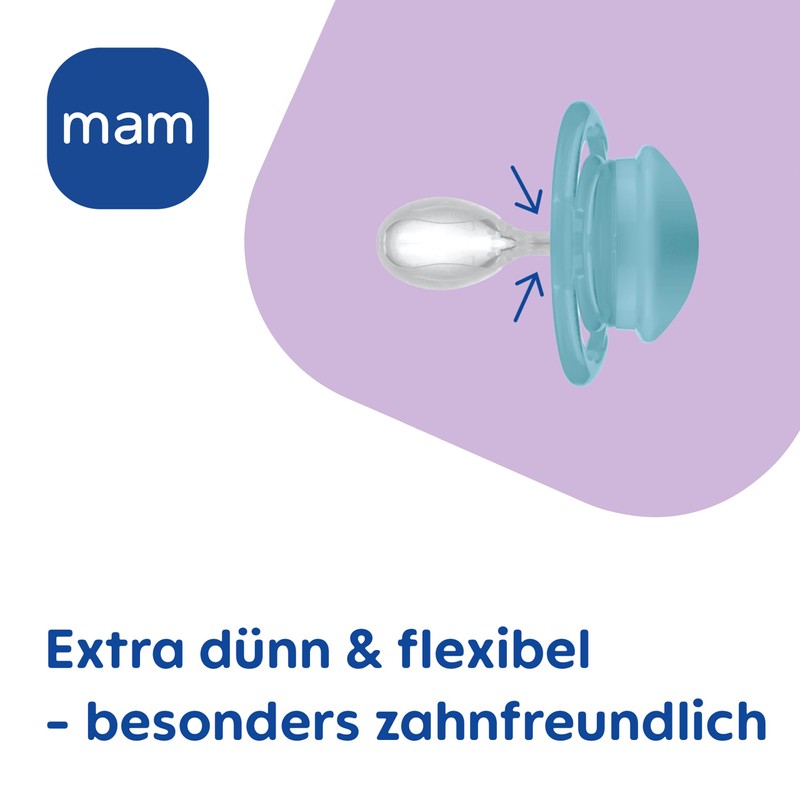 MAM Perfect Dummy, Set of 2, for Healthy Teeth and