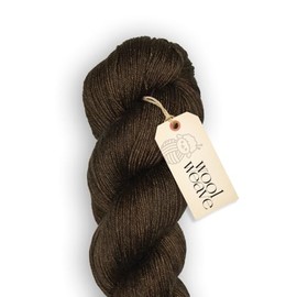 Woolweave Fingering Weight Yarn - Hand Dyed Sock Yarns, 75% Extrafine Merino Wool & 25% Polyamide, 100g Skein, 438 Yards - Lightweight, Soft & Durable Brown Yarn