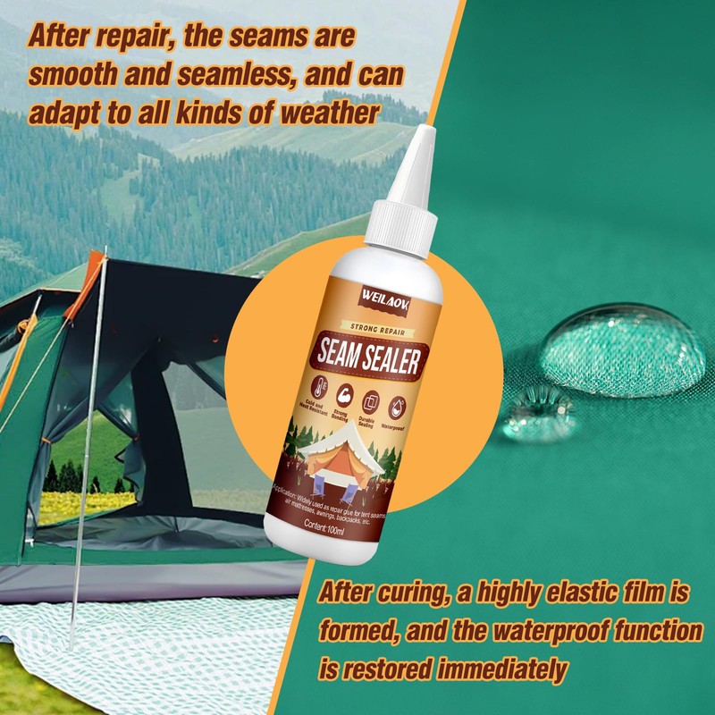 WEILAOK Seam Sealer, Seam Compactor with Brush for Sealing, Water