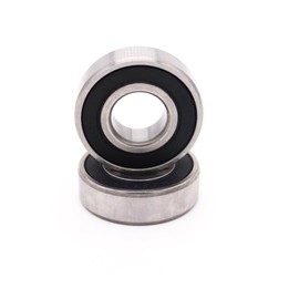 2PCS AXK Deep Groove Ball Bearing 6203-2RS 6204-2RS 6205-2RS - Double Seal and Pre-Lubricated Bearing Steel (6204-2RS)