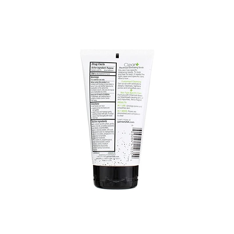 Garnier Clean Scrub Blackhead eliminando 5 onzas (paquete de 3)