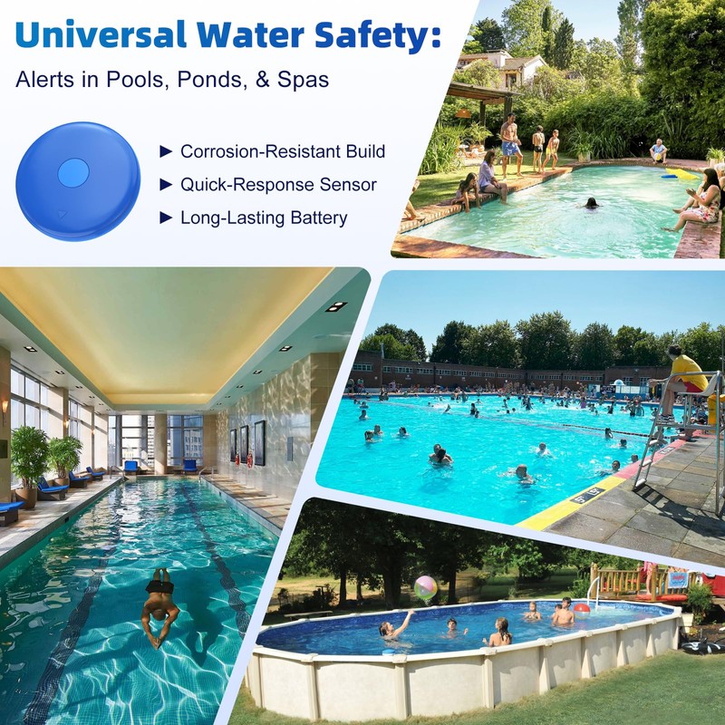 Maoligo Pool Safety Alarm, Swim Cap Partner, Drowning Prevention Alart