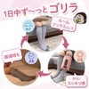 [ドウシシャ] ベビーゴリラのひとつかみ 着圧ソックス ふくらはぎ用 男女兼用 ルームソックス 冷え対策 つま先爽快 Lサイズ グレー