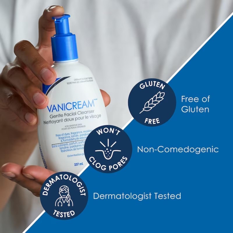 Vanicream Gentle Facial Cleanser, 8 Fl Oz TEJ
