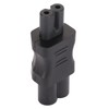 4PCS IEC320 C6 to IEC320 C7 Power Adapter Plug and