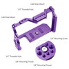 Andoer Camera Cage Aluminum Alloy Video Cage with Dual Cold