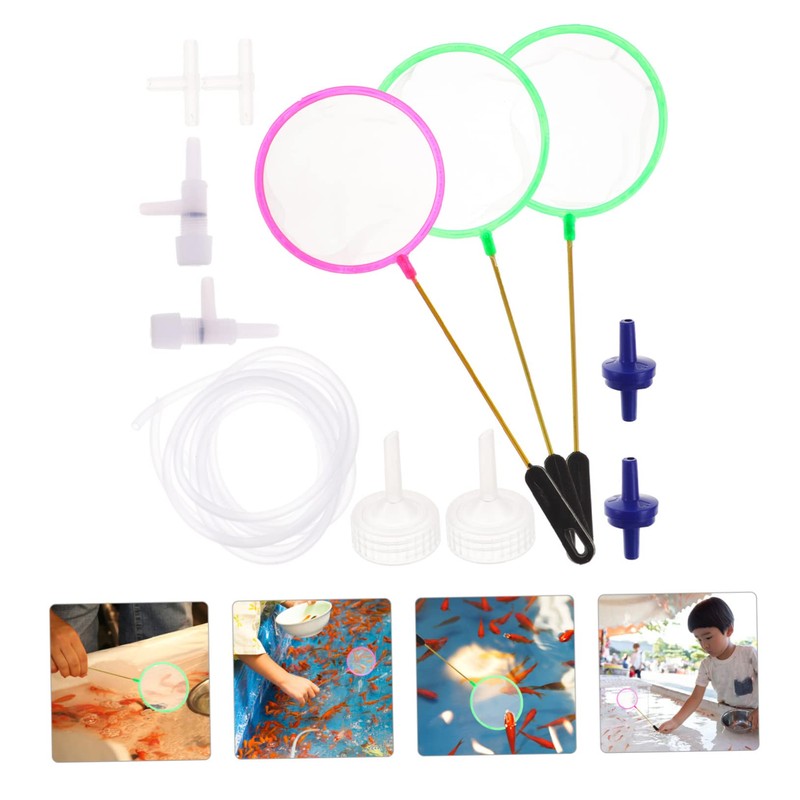 SUPVOX 1Set DIY Shrimp Net Kit with Fish Hatching Sieve