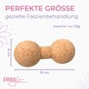 Cork Yoga Twin-Ball Big: 19 x 10 x 10 cm