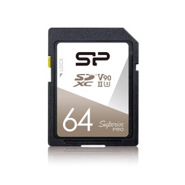Silicon Power 64GB V90 Superior Pro R/W Up to 290/160 MB/s UHS-II SDXC Memory Card