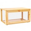 ETMI Bamboo Bread Box for Kitchen Countertop Pastry Display case