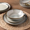 AmorArc Ceramic Dinnerware Sets,Handmade Reactive Glaze Plates and Bowls Set,Highly