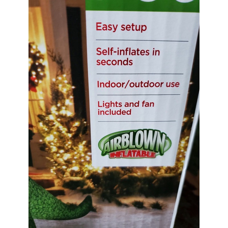 holiday time 10ft T-Rex Dinosaur Christmas Inflatable NEW Present Holiday