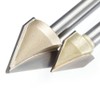 HUHAO 45 Degree Router Bits V Groove Bit Cutting Tool