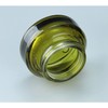2 PCS 15G/0.5oz Green Empty Glass Cosmetic Jar Small Cream