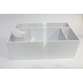 White Paper Crafting Organizer with Glue Holder for Tombow Liquid Glues