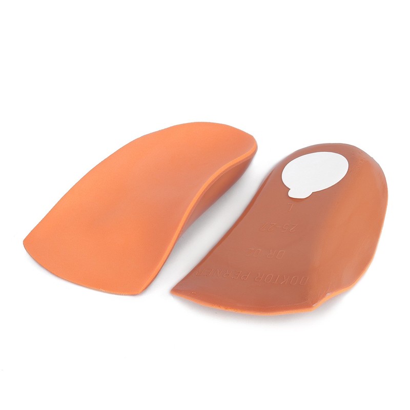 Memo 3/4 Length Orange Arch Support Insoles, 22-24 (6.5 Toddler