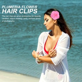 Frcolor Hibiscus Artificial Hair Clips, 27 Pieces, Flower Hairpins, Cute Flowers, Plumeria, Hibiscus, Hair Ornaments