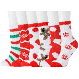 HIALTODAY Winter Fuzzy Socks Womens Cozy Fluffy Warm Socks for Women Mom,Birthday Christmas Gifts for Her