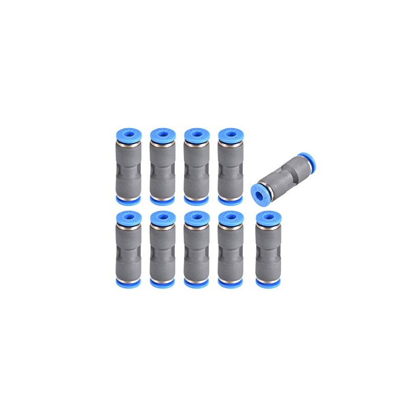 sourcing map Straight Push Connectors 4mm Quick Release Pneumatic Connector