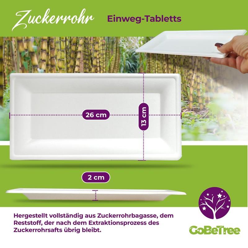 50 x Rectangular Candy Cane Paper Bowls 26 x 13