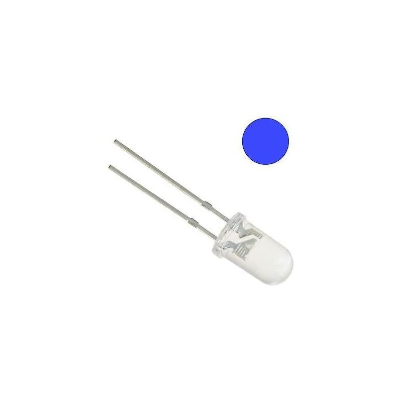 10 x Blue Flashing Blinking 5mm LED DIY Hobby Electronics
