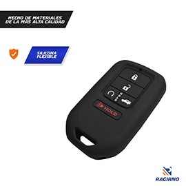 Funda para llave de Auto compatible con Honda Civic, Accord, Pilot y CRV de 5 Botones. Cubre llaves de Silicón para llave de Auto. Protector de llaves para Honda. Carcasa para llaves. Car Key Cover