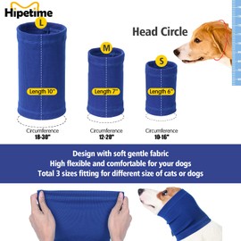 Dog Snood for Dog Neck and Ears Warmer,Pet Dog Earmuff for Comfort,Helps Calm for Pet Dog Hoodie,Provides Anti Anxiety Relief, Suitable for Wearing in Bathing Grooming,Reducing Noise (Blue, Small)