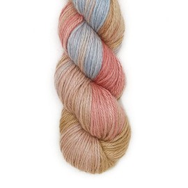 100% lana de alpaca para bebé, 100 g, peso Hank DK, teñida a mano, hecha en Perú, suave y perfecta para tejer y ganchillo (arco iris pastel, teñido a mano, 100 g Hank)
