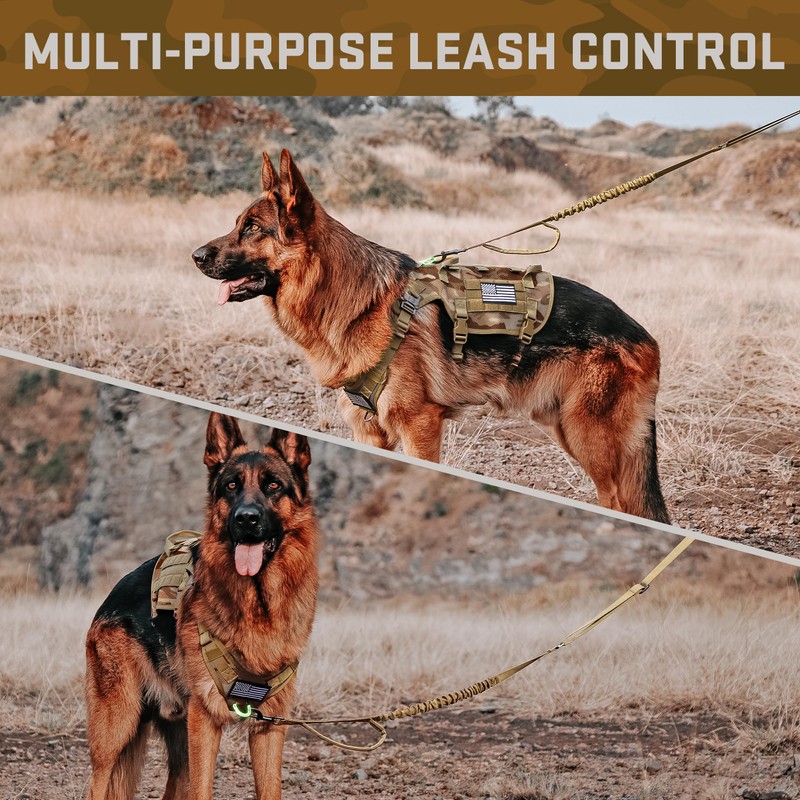Forestpaw Dog Harness Medium Sized,Tactical Dog Harness with Handle,No Pull