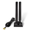 Eightwood WiFi 6E Antenna Tri-Band 2.4GHz 5GHz 6GHz RP-SMA Antenna