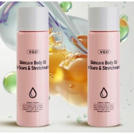 VGO Skincare Body Oil -Light Sesame Formula Belly Cream & 16oz Oil for scars, stretch marks, firming, hydration, nourishment, and radiant healthy skin - Volume: Skincare body oil 50ml