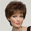 XIROM UN Short Synthetic Fiber Wigs with Bang for Womens