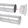 Semetall 2.5 Inch Metal Tee Cap - Round Dryer Vent