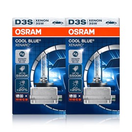 OSRAM Xenarc D3S Cool Blue HID Xenon Headlight Bulbs 66340CB 42V 35W 5500K Made in Germany | Pack of 2
