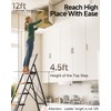 GameGem 6 Step Ladder Folding Step Stool with Anti-Slip Pedal,Portable