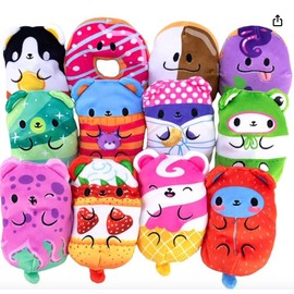 Bears vs Donuts™ - Fuchsia Asst B 12 Pack | 4" Bean-Filled Mystery Plushies |From the VS World! (Characters will vary)
