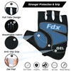 FDX Half Finger Cycling Gloves - Breathable, Gel Padded Protection,